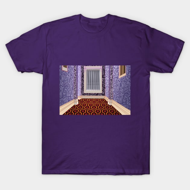 The Shining Corridor T-Shirt by SteelWoolBunny